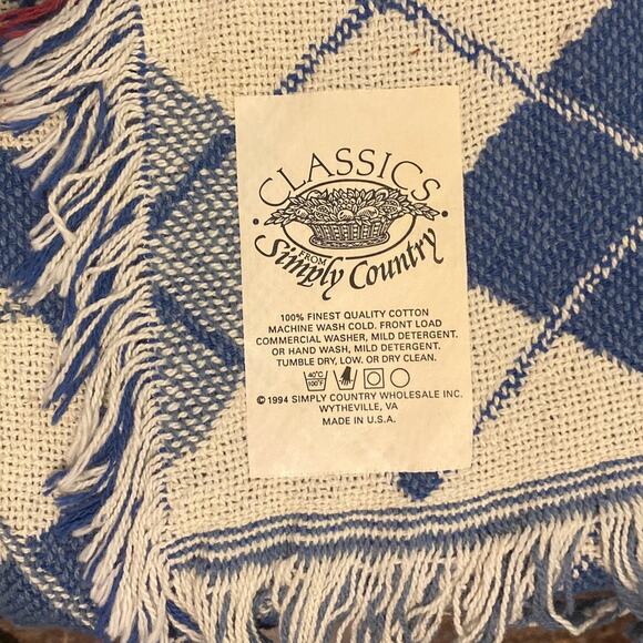 Vintage Victorian Woman Golfer Stroke Swing Throw Blanket Fringe 100% Cotton USA - Picture 3 of 10